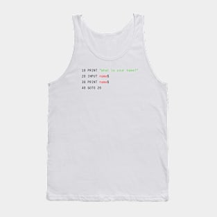 The BASIC Pickup Line Tank Top